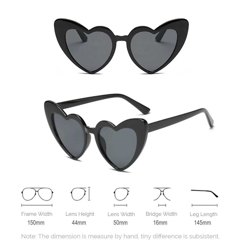 VIVIBEE Trái Tim Chữ Love Kính Mát Retro UV400 Nữ Thời Trang 2021 Kính Hồ Nữ Dễ Thương Lolita Kính Mắt Bé Gái Sắc Thái