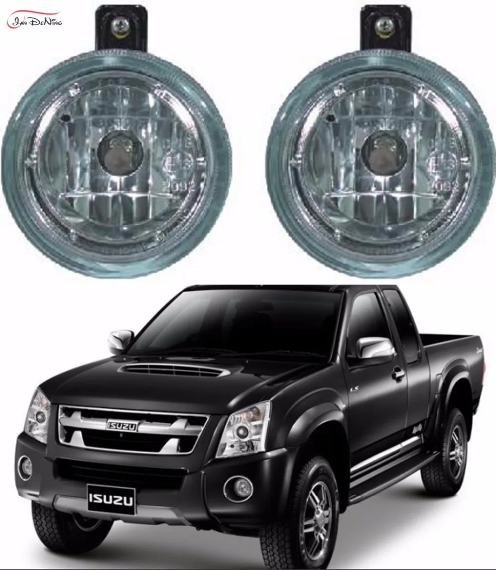 JanDeNing Car Fog Lights  For ISUZU D-MAX 2007- 2011 Front Fog Lamp Light  Replacement  Assembly kit  (one Pair)