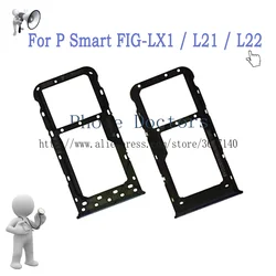 For Huawei P Smart FIG-LX1 / FIG-L21 / FIG-L22 Sim Card Tray Micro SD Card Holder Slot Adapter Parts Sim Card Adapter Tracking