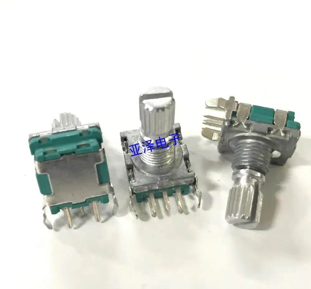 

3pcs High quality EC11B type vertical encoder with switch 20 20 axis positioning pulse length 15MM digital potentiometer