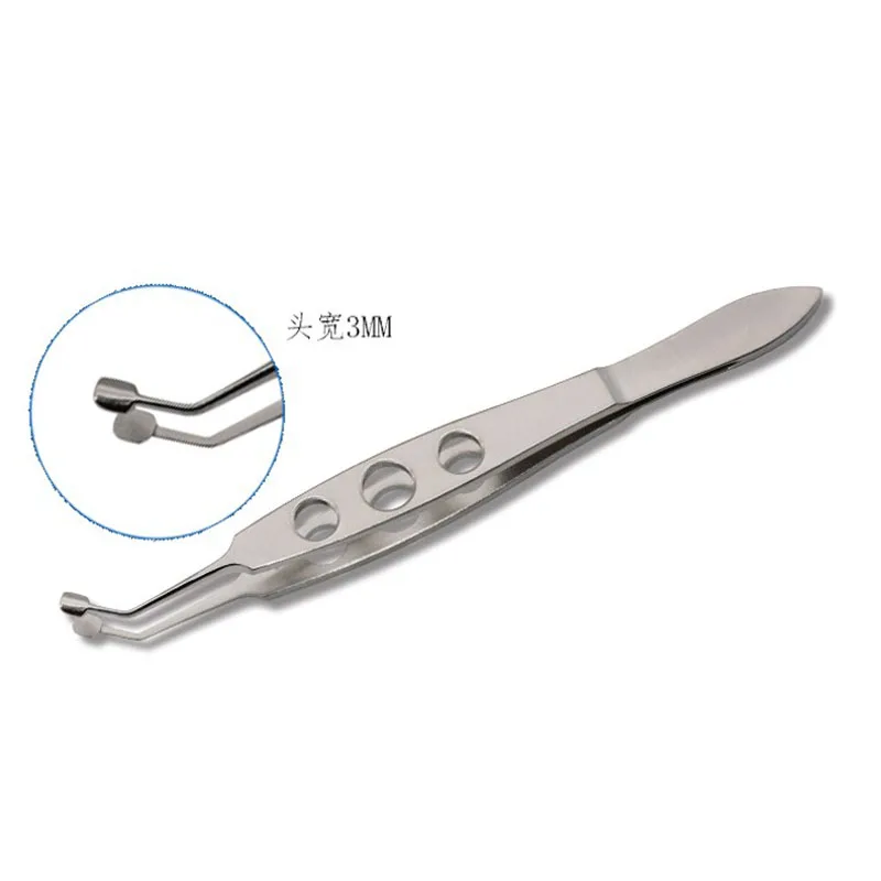 Micros Eyelid Ophthalmic Instruments Two Types Head 10.5CM Double Eyelid Fat Tarsal Gland Physiotherapy Massage Tweezers