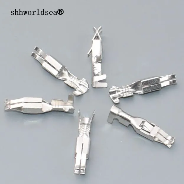 shhworldsea 3.5mm car splices wire terminal Crimp terminal Non-insulated auto electrical female terminal