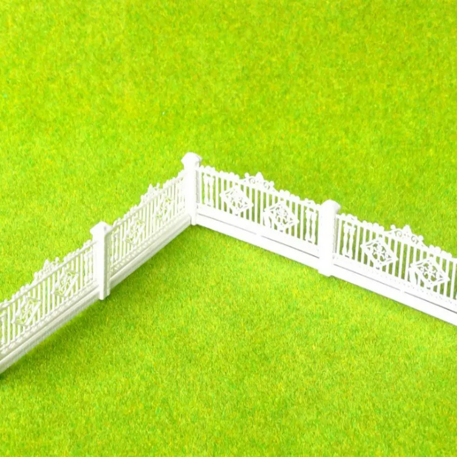 10pcs/Lot 1/100 DETACHABLE FENCES For 3*100cm Model Train 1:87 Ho Scale Railway Modeling