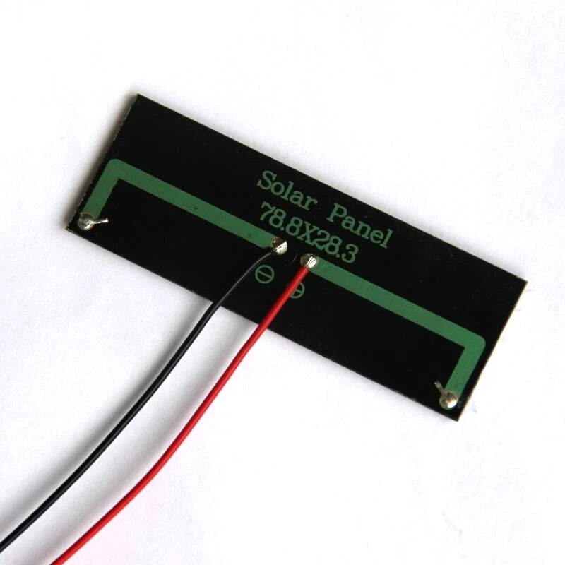 Mini panneau solaire 0.2W 2V, 78.8x28.3mm, 24 pièces/lot, cellule solaire xy + câble 15cm, kits éducatifs bricolage, livraison gratuite