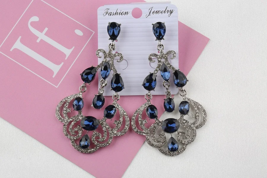 VEYO Vintage Luxurious AAA Rhinestone Drop Crystal Earrings for Women Fashion Jewelry Free shipping