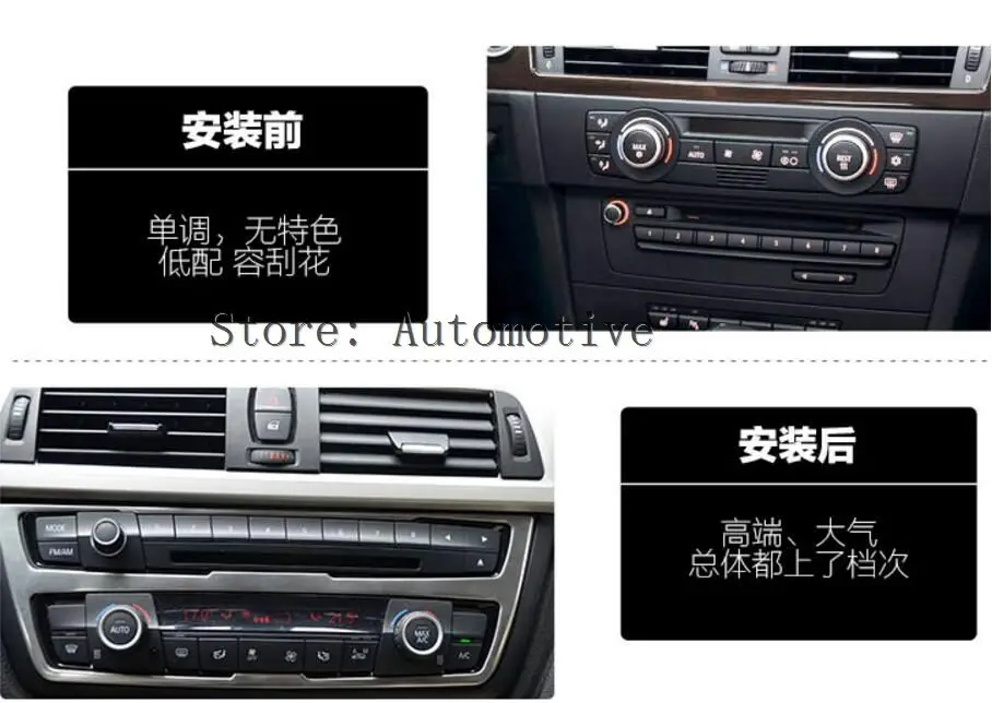 For BMW 3 Series F30 320i 328i Inner Centre Console Pannel Cover Trim 2013-2015 1pcs