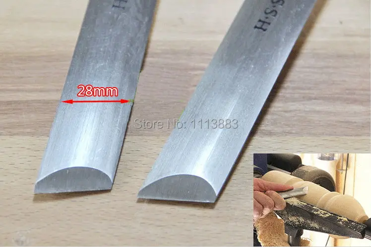 A2014-A HSS Oval Skew Chisel 28mm width, Woodturning Tool