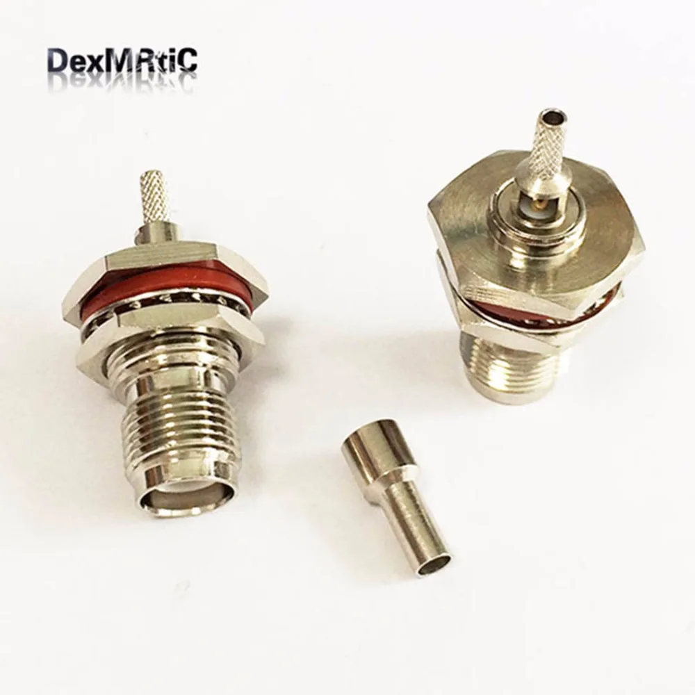 

1pc RP-TNC female jack RF Coax Connector Crimp RG316,RG174,LMR100 for Straight Nickelplated NEW wholesale