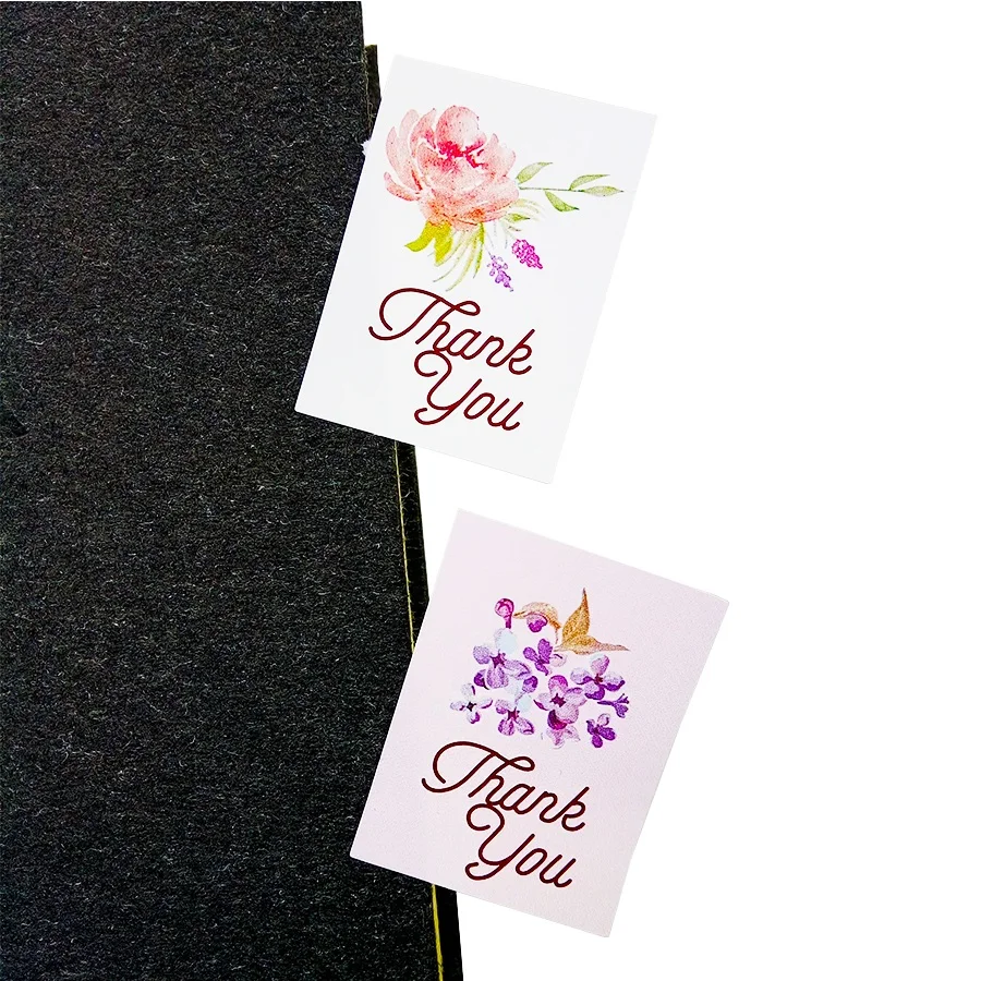 80 Pcs/lot Flower Design Label Sticker Thank You Scrapbooking Seal Sticker For Gifts 4 Color Label Cakes Paper Stickers