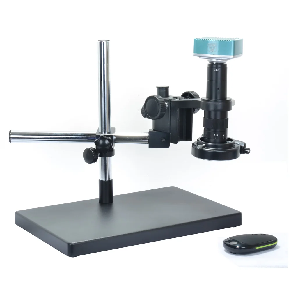 1080P HDMI Digital Industry Video Microscope Camera Set+Big Stand Universal bracket +180X C-MOUNT Lens+144 LED Light