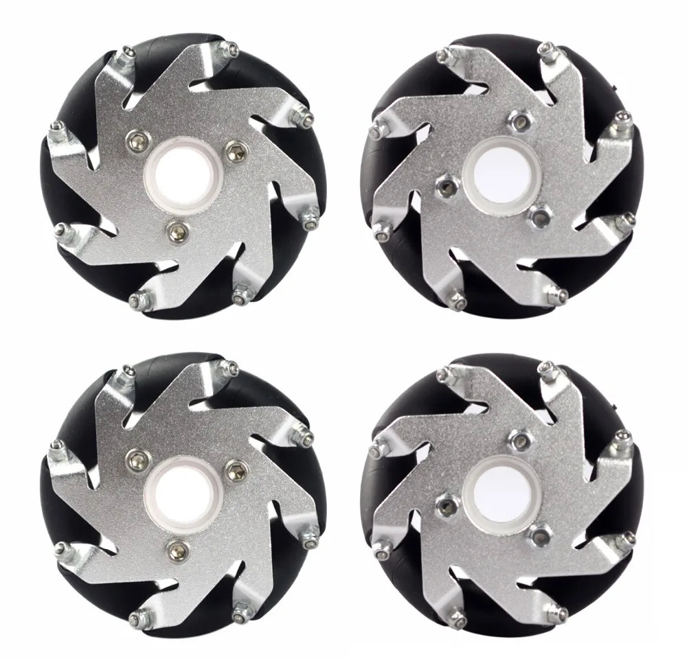 

60mm Aluminum LEGO Compatible Mecanum wheel set(2Left,2Right) Basic 14159