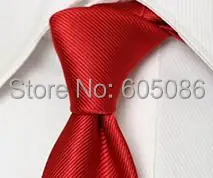 

HOOYI 2019 polyester red men's slim neck ties