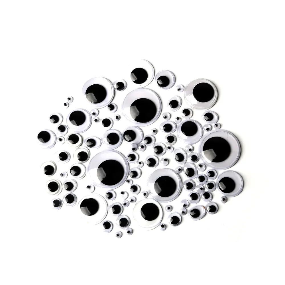 Creative! Pick Size 4-24mm & 8x10mm Self-adhesive Wobbly Dolls Eye For Toys Dolls Googly Eyes Used For Doll Accessories