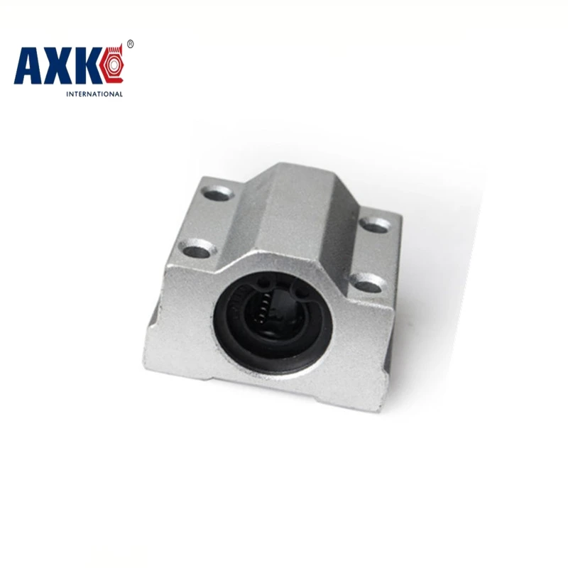 AXK SC8UU SC10UU SC12UU SC16UU Slide Unit Block Bearing Steel Linear Motion Ball Bearing Slide Bushing Shaft Router 3D Printer