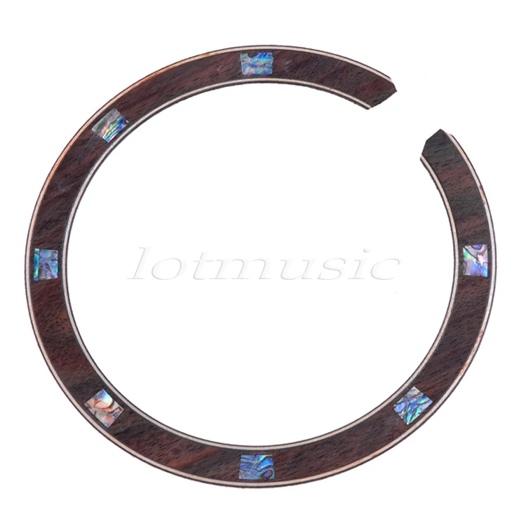 Abalone Guitar Rosewood Rosette Inlay Acoustic Sound Hole Ring Guitar parts