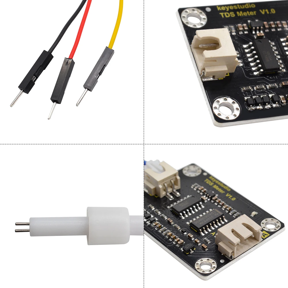 keyestudio TDS Meter V1.0 Board Module Water Meter Filter Measuring Water Quality For Arduino,Raspberry Pi,BBC Micro:Bitunor3