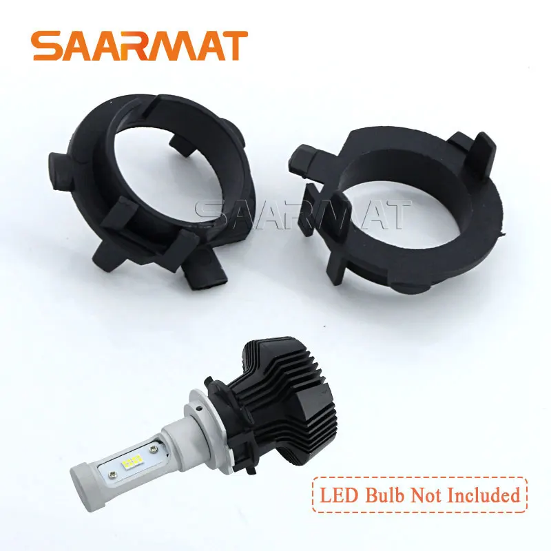 

2Pcs H7 Headlight Bulb Holders Adapters Base for KIA K3/4/5 Sorento Sportage for Hyundai Veloster Santa Fe Coupe Sonata