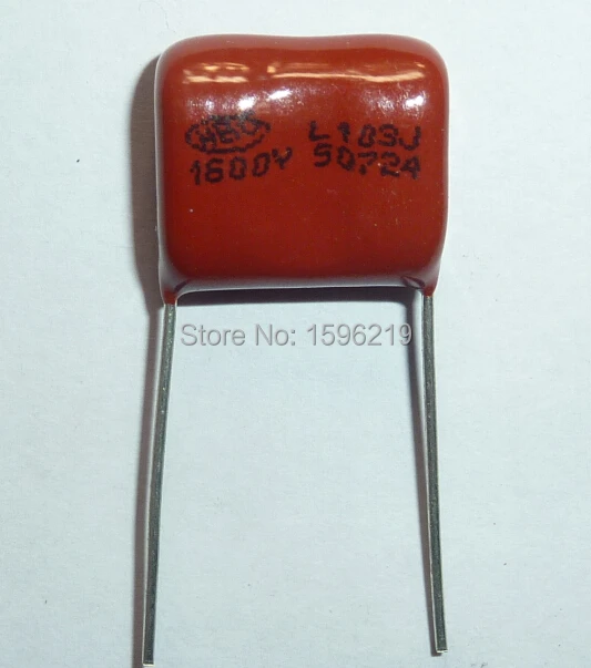 

100pcs CBB capacitor 103 1600V 103J 1.6KV 0.01uF 10nF P15 CBB81 Metallized Polypropylene Film Capacitor