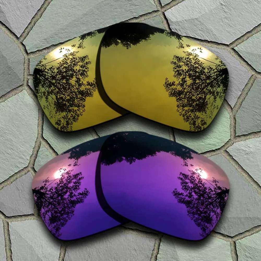 

Yellow Golden&Purple Sunglasses Polarized Replacement Lenses for Oakley Holbrook-(TAC)