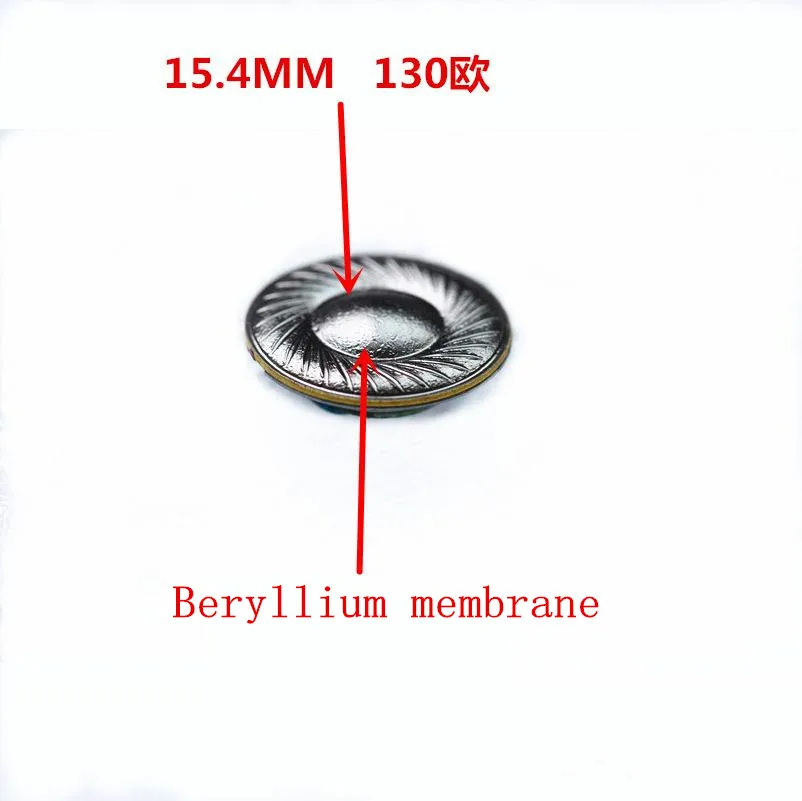 15.4mm speaker unit 130ohms Beryllium membrane 130 ohm 15.4mm speaker 2pcs