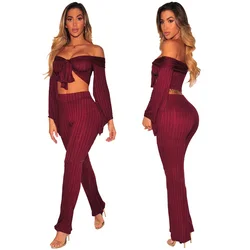 Conjunto de dos piezas de talla grande para mujer, top corto Sexy, medias