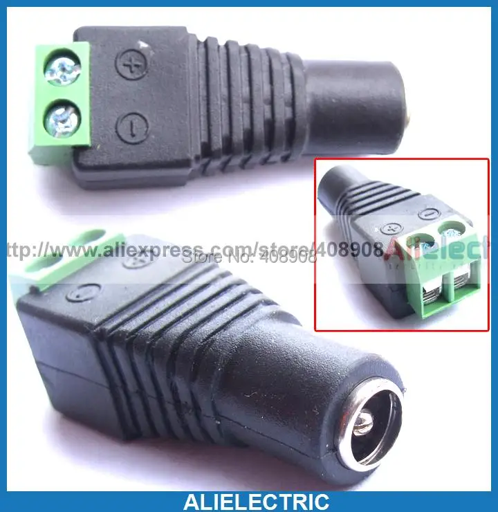 

100PCS/LOT x Female DC Power Plug Charger Terminals 5.5mm 2.5mm