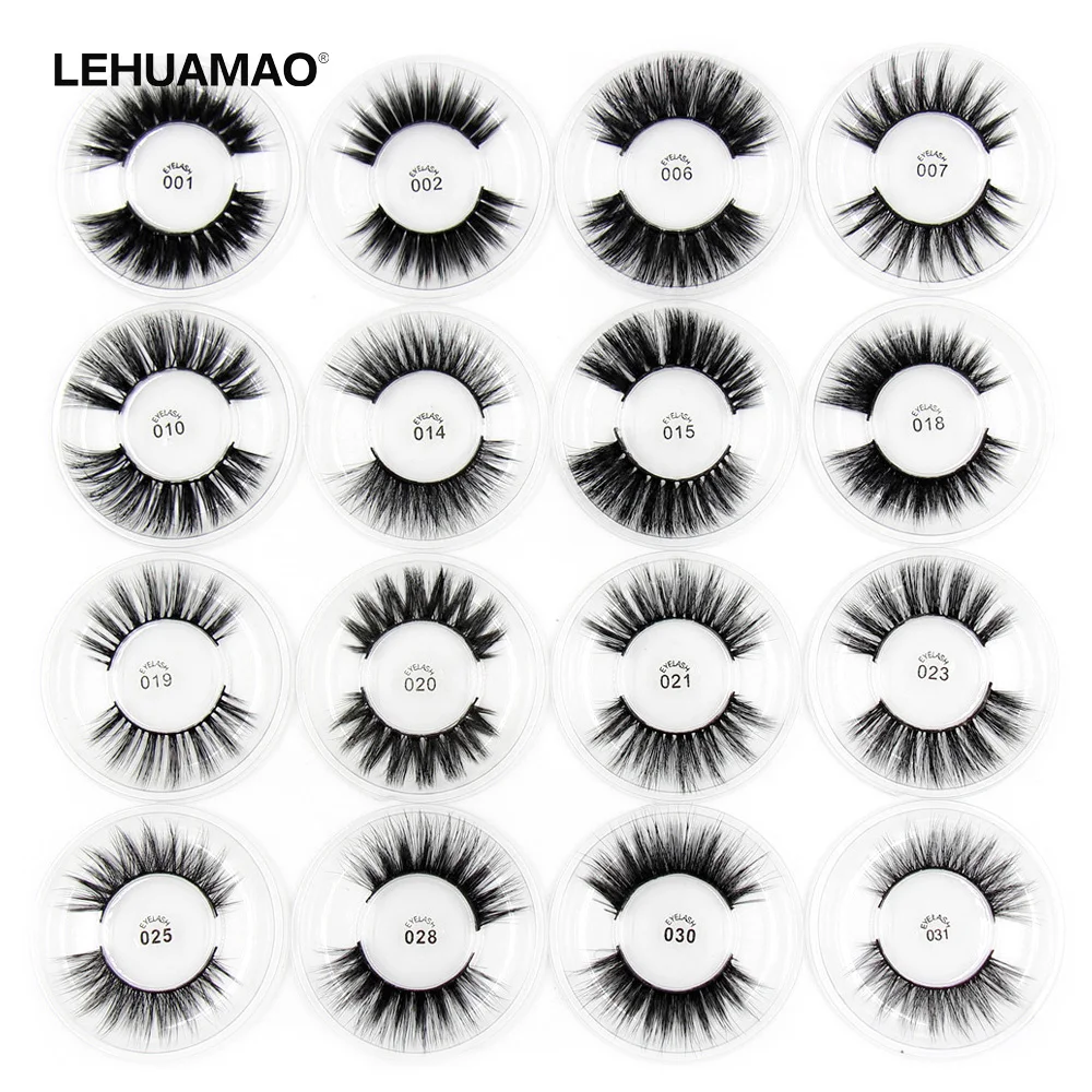 LEHUAMAO Silk Eyelashes 3D Mink Lashes Mink False Eyelashes Long Lasting Lashes Natural Mink Eyelashes mink Makeup False Eyelas