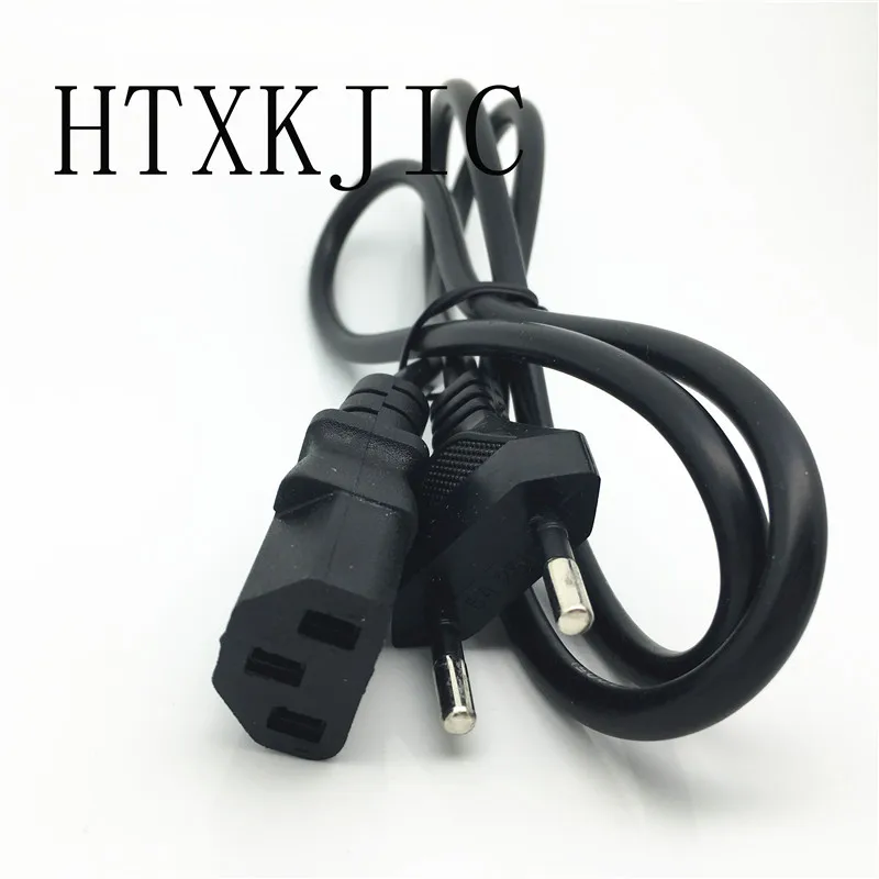 EU Plug AC Power Cord Cable 1m 100cm 3 plug contacts LED light 2835 5050 power adapter EU plug cable Charging line 10pcs