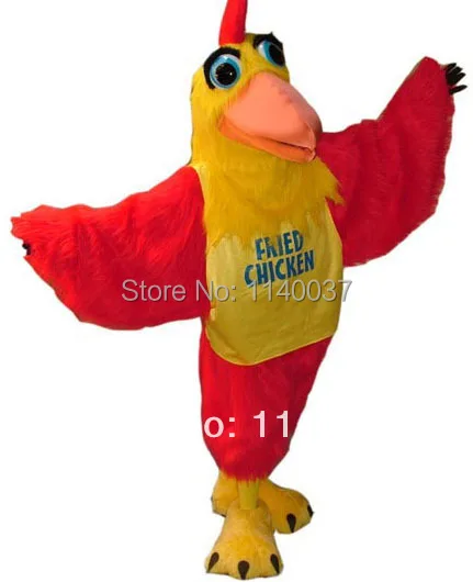 mascot  Rooster Mascot Costume Adult Size Fried Chicken Mascotte Costume Outfit Suit Fancy Dress for stage Performance