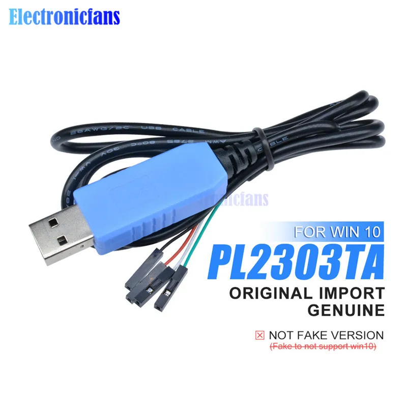 Original PL2303TA USB To TTL Serial Cable Download Debug Console Converter Compatible With Win7 8 10 for Adruino Respberry Pi