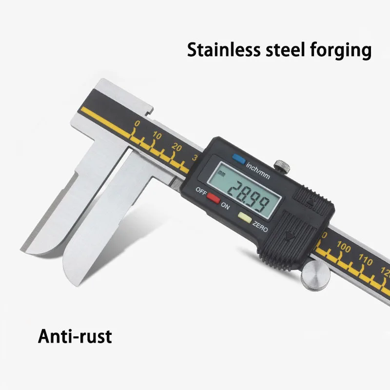 Long claw inner diameter digital caliper 15-150mm 18-200mm 20-300 mm long claw inner caliper inner diameter gauge measuring