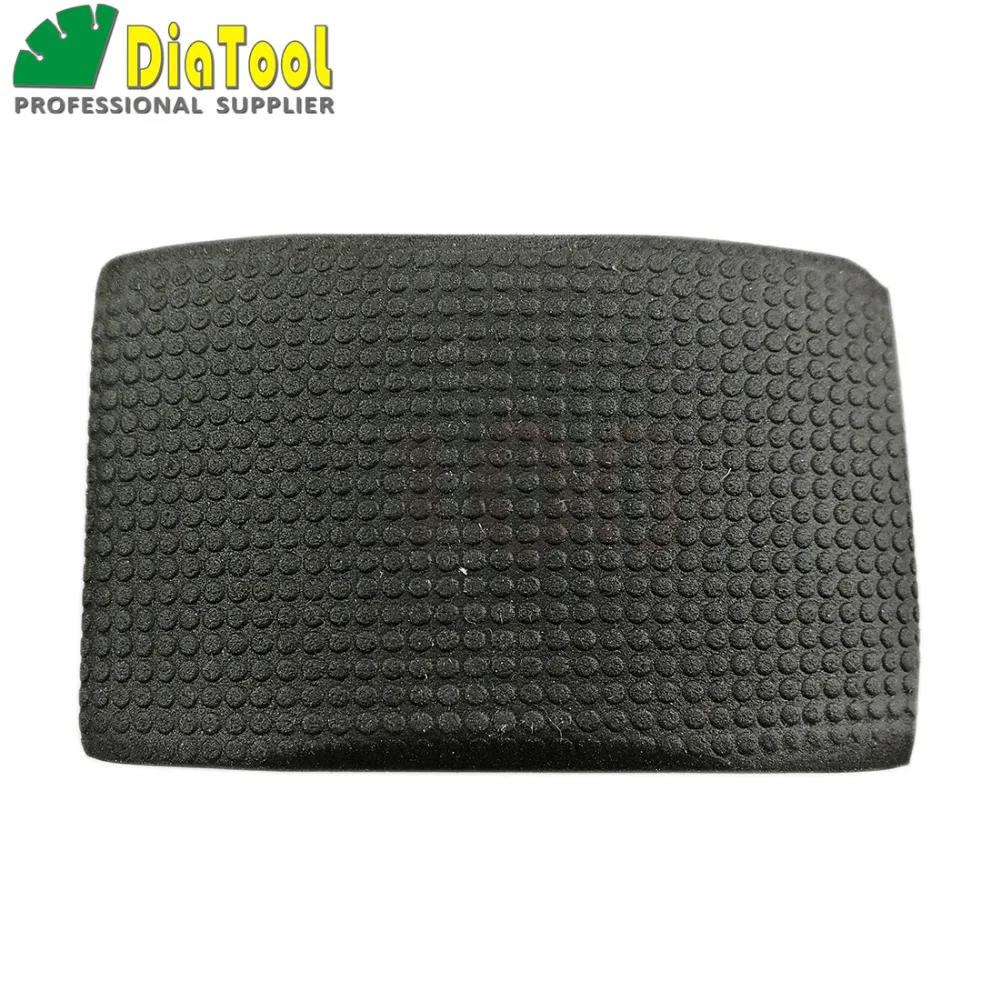 DIATOOL 1pc Grit #100 Electroplated Diamond Hand Polishing Pad 90X55MM Foam-backed Grinding Block For Marble Granite Tile Stone