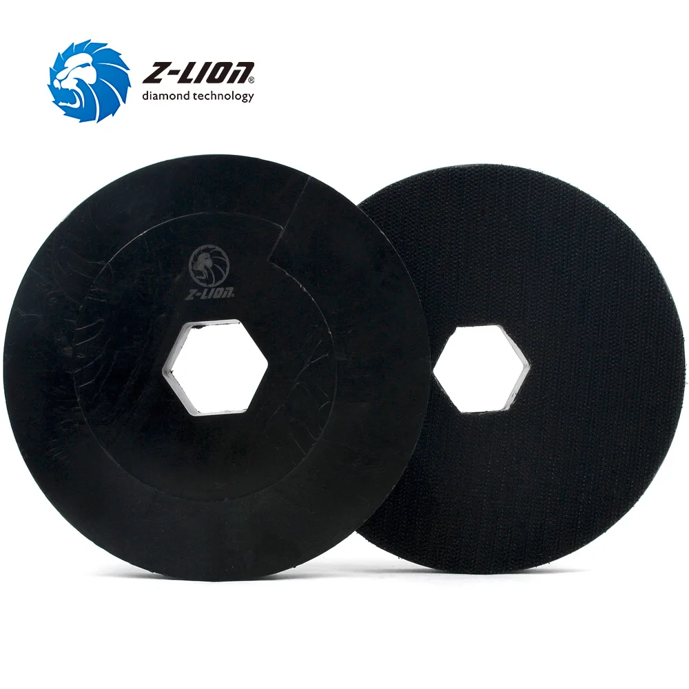 Z-LION 6 Inch Plastic Snail-Lock Backer Pad Hook And Loop For Polishing Pads Snail Lock Back Holder For Edge Polishing