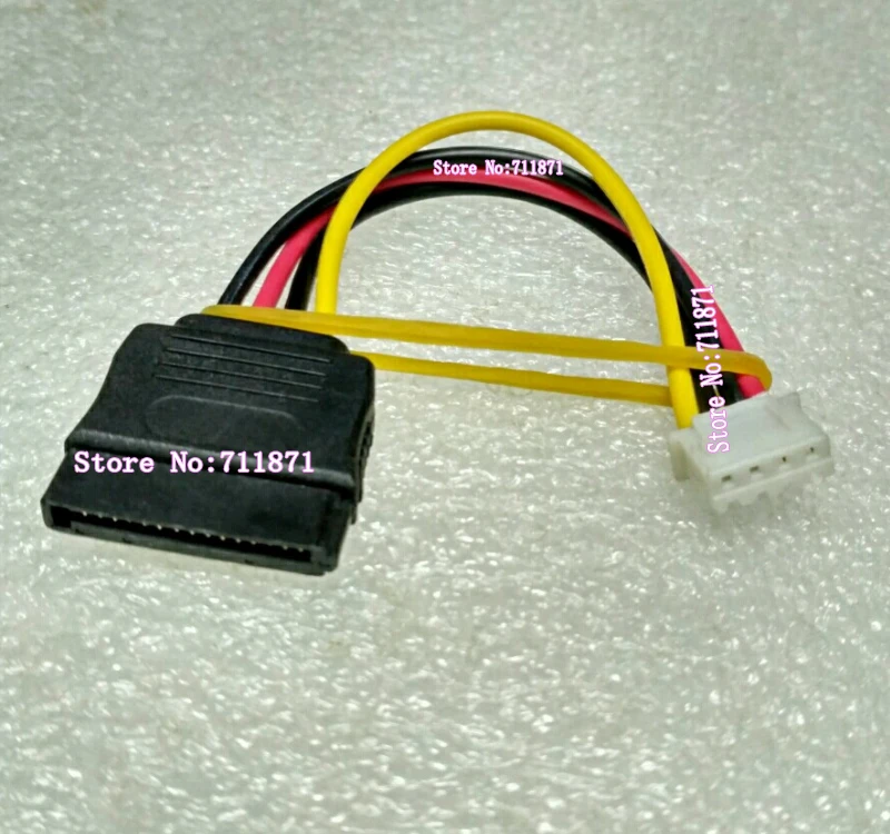 4P ถึง SATA สายไฟ 4 เข็ม SATA สายไฟ 4 รู pins แหล่งจ่ายไฟ SATA สายคอมพิวเตอร์ขนาดเล็ก S-ATA HDD DVD-Rom สายไฟ