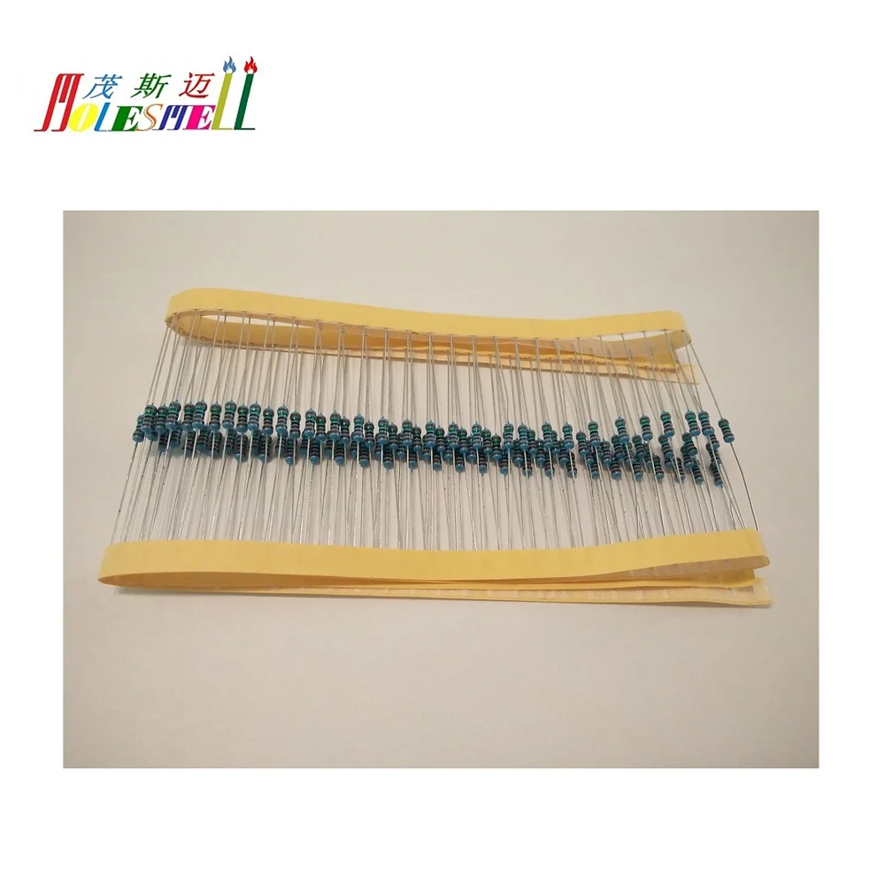 

1000pcs 1/4w 0R-10MR 1% Metal Resistors 0-10MOhms 0.25w 1% Metal Film Resistor Whole type Resistor