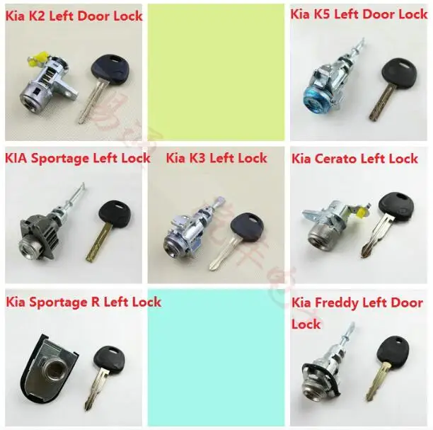 

For KIA Serials Car Central Door Lock Core Ignition Lock Replace with Key Front Left car lock Core