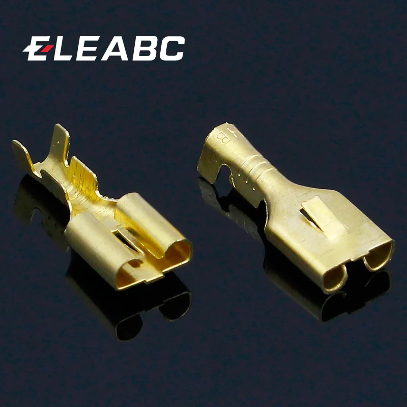 6.3mm Female Crimp terminal Connectors,Automotive Connector Spade Terminal