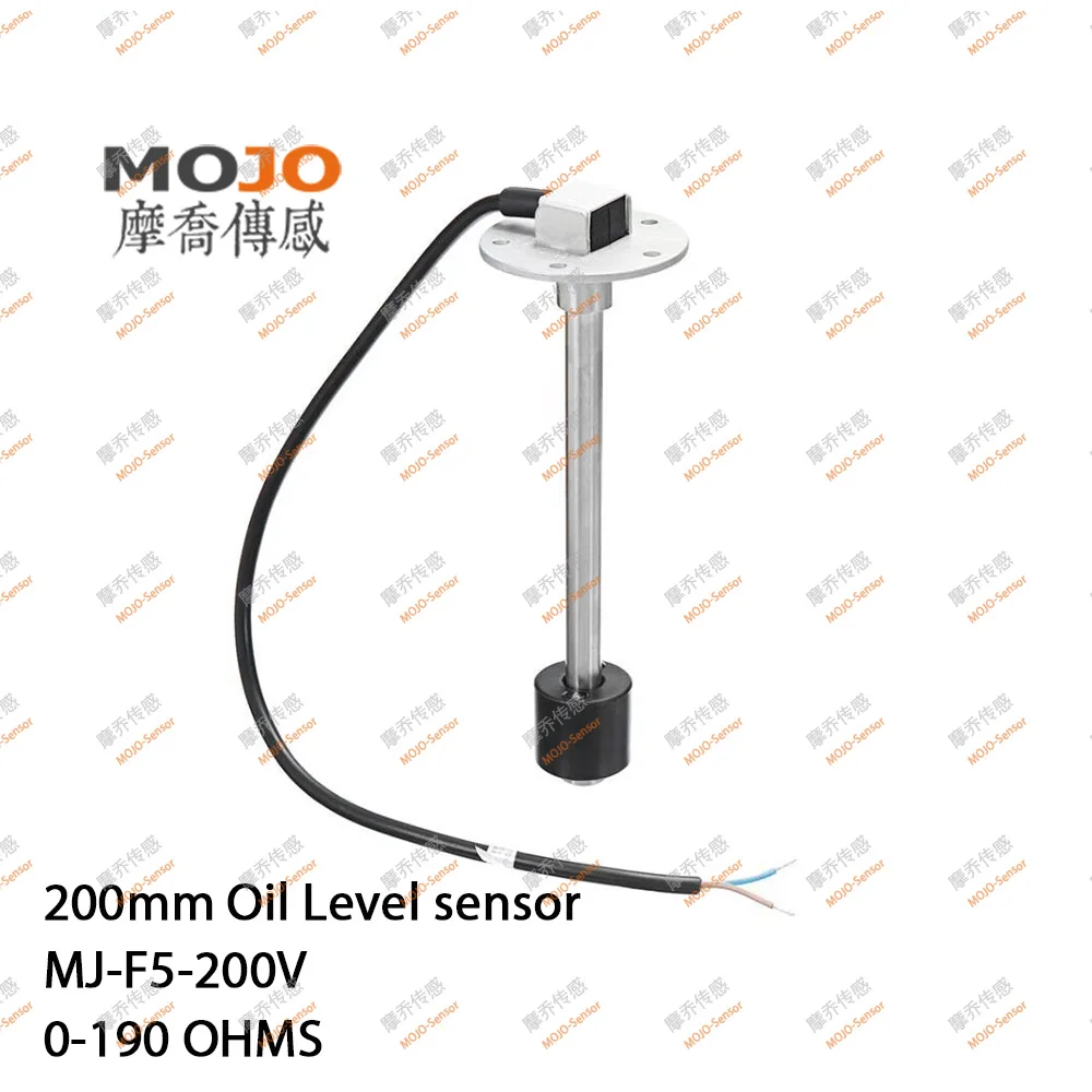 MJ-F5-200V OEM 200 มม.ความยาว 0-190 โอห์ม 10 มม.ความแม่นยําน้ํามันการใช้ระดับSensor Gauge