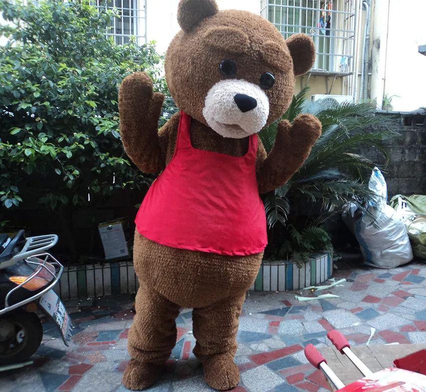 

The new customized bear mascot costume teddy bear mascot costume adult size free shipping!