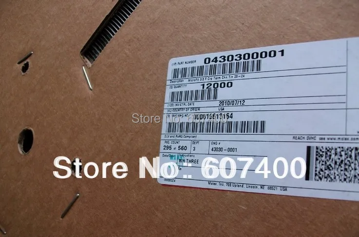 

0430300001 CONN TERM FEMALE 20-24AWG TIN 43030-0001 Connectors terminals housings 100% new and original parts 430300001