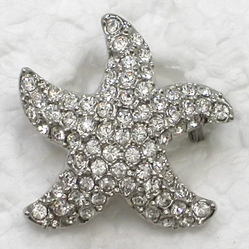 

60pcs/lot Wholesale Fashion Brooch Crystal Rhinestone small Star Pin brooches Christmas gift C102118