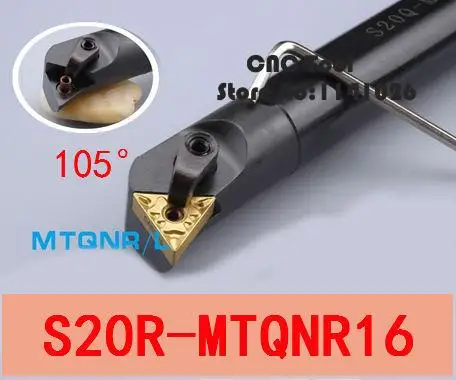S20R-MTQNR16/S20R-MTQNL16 Barra Chata, MTQNR/L Interno virando titular Ferramenta CNC titular ferramenta de Corte, de corte Torno ferramenta para TNMG16