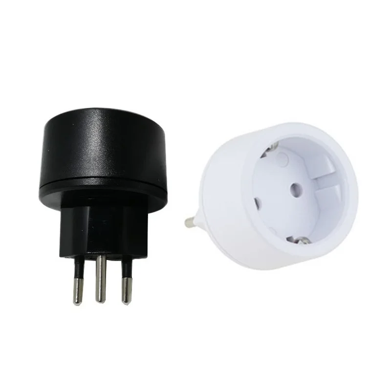 3 pin plug Travel Adapter Europ German TO Swiss plugs 10A 250V Power Plug  EU to Swiss Electrical Plug with Fuse