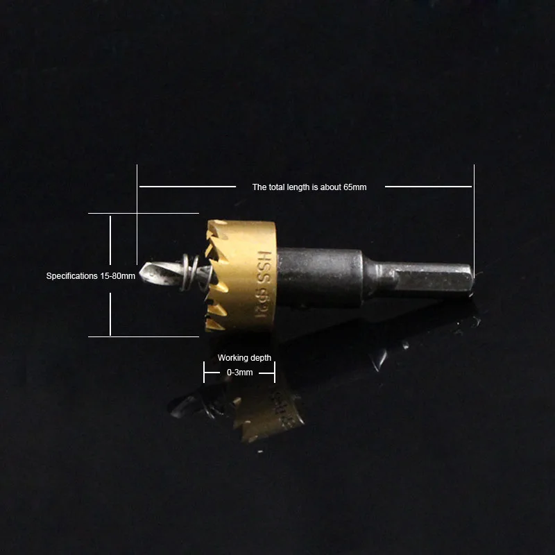 1 Pcs 16-80mm HSS M35 Hole Saw Tooth Kit HSS Steel Drill Bit Set Cutter Tool For Woodworking Metal Wood Alloy Hole Opener