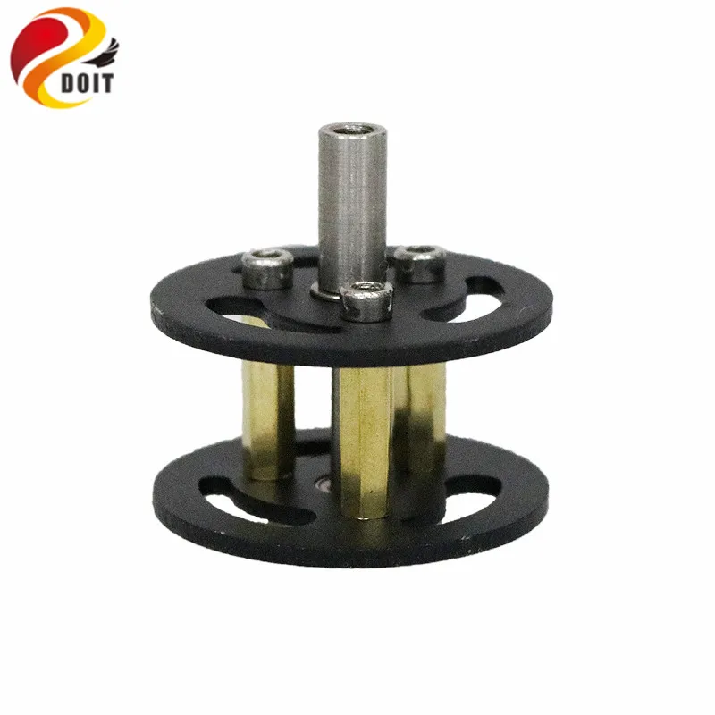 DOIT ブラックアルミ合金ベアリングホイール駆動輪追跡ロボットタイヤ DIY タンク車シャーシアクセサリー