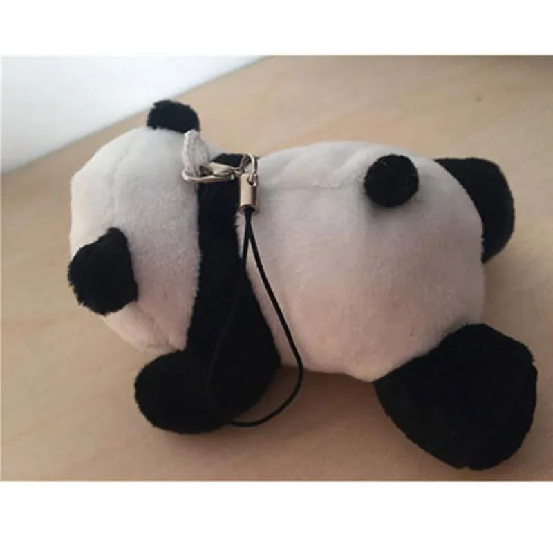 50 teile/los Kawaii Panda Realen Leben Plüsch KeyChain Gefüllte Plüsch Kleinen Anhänger Durch Telefon Tasche Pandas Puppe Spielzeug Geschenke Für kinder 05