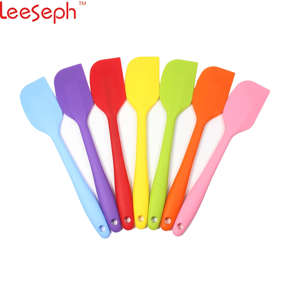 Leeseph 8 inch Silicone Spatula - 1 Small Heat Resistant Non-Stick Cooking Utensils (Multicolor)