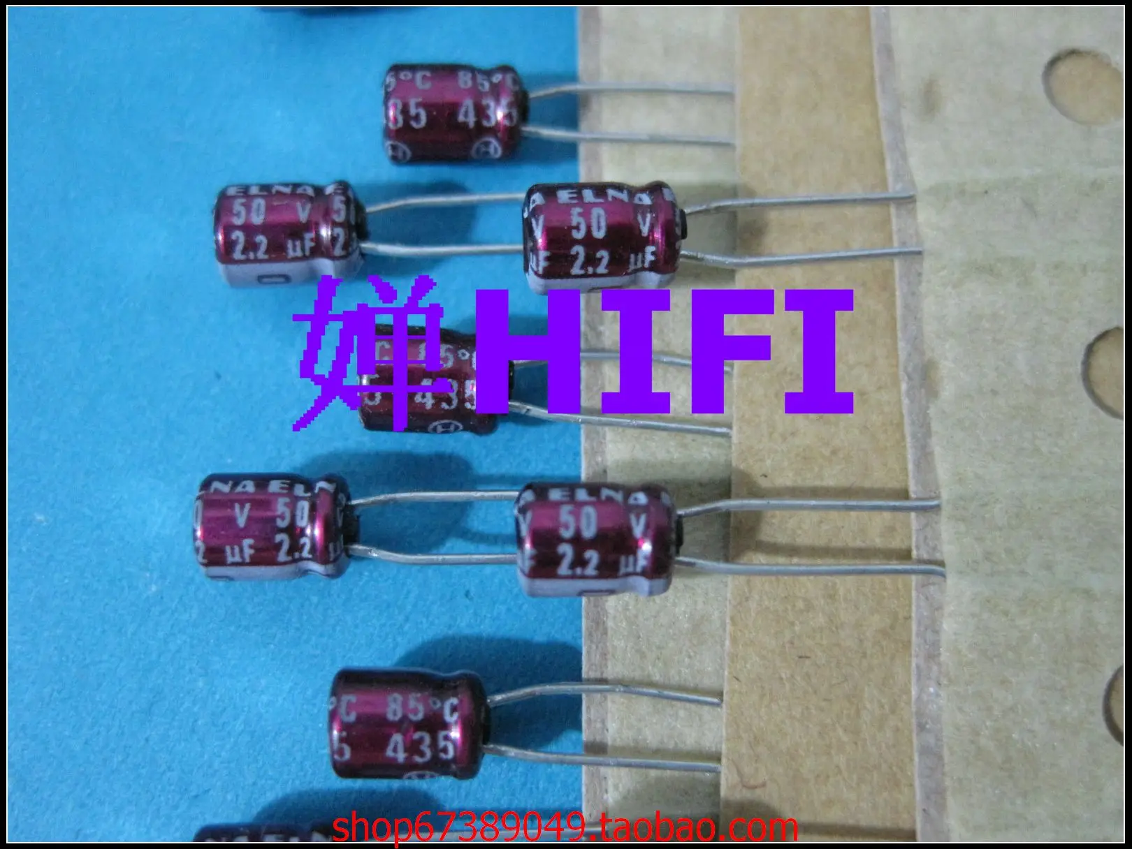 2020 hot sale 20PCS/50PCS Imported ELNA original purple violet electrolytic capacitor 50v2.2uf 4x5 free shipping