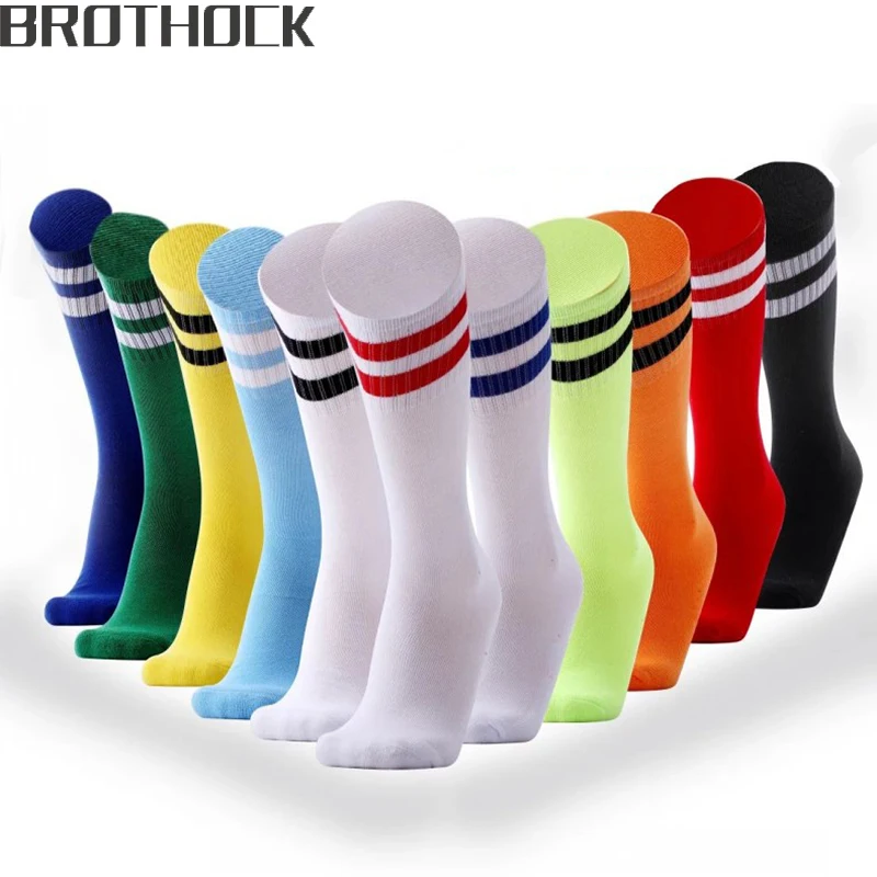 Brothock Long-sleeved towel pure Socks Skid quick dry Football Socks Children Knee socks Student Football Sports Stockings