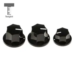 Plastic 3 Pieces  Volume Toggle Control Knob Button  for JB Jazz Bass Replacement Parts DIY